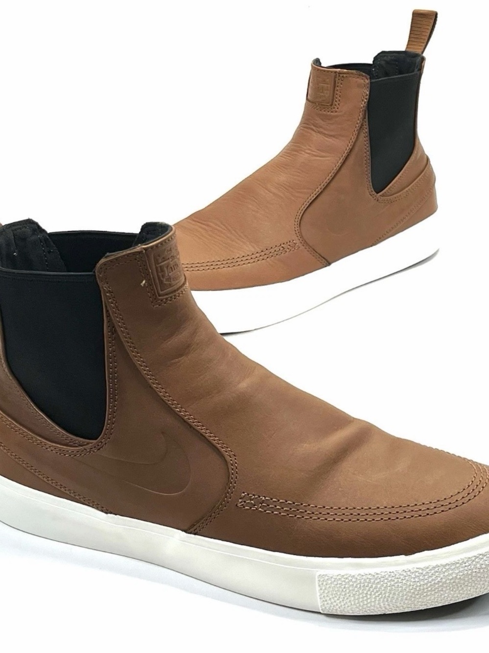 Nike Zoom Janoski Slip Mid RM SB Leather Brown Shoes BQ5888-200 Men’s Size 11.5